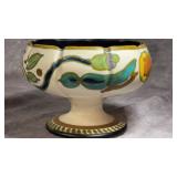 Vintage Gouda Footed Bowl Pottery Dish