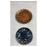 Vtg mcm enamel plates