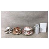 Decorative Cups, Saucers, and Tile