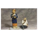Vintage Qing Dynasty Emporer Porcelain Figurine,