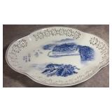 Vintage Chinese Jiangsu Limin Oval Jewelry Tray or