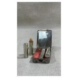 RARE antique 800 silver pocket vanity set