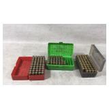 Ammunition In Three Storage Boxes