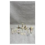 Collection of bone/ivory vanity pieces and