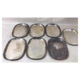 Wm Rogerï¿½s Seven Oval Silver-Plated Serving Trays