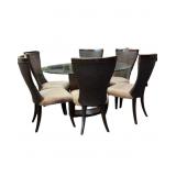 7pc Contemporary Dining Table and Chairs