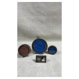 Collection of 4 antique sterling silver pic frames