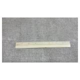Antique London Paris walrus ivory 8 inch ruler