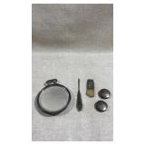 Collection of antique sterling sliver items