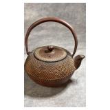 Antique Japanese Cast Iron Small Teapot