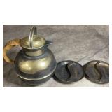 (2) Antique Chinese Divided Silver-plated Dishes,