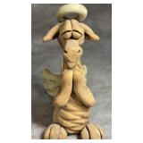 Todd Warner Style Clay Dragon with Wings Praying