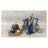 Vintage shekwan Chinese mud man figurines
