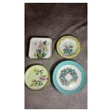 Antique Chinese Enamel Small Dishes, Vintage
