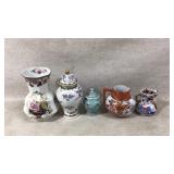 Decorative Porcelain Pieces, Set of Five