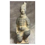 Vintage Chinese Terracotta Kneeling Archer Warrior