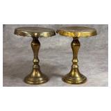 Antique Pillar Candle Holders