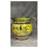 Vintage A. E. Gray & Co. Jug Yellow Ground Silver