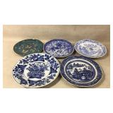 Antique Japanese Plates Blue /White,Chinoiserie