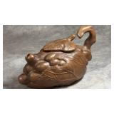 Vintage Yixing Zisha Brown Grape Teapot