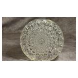 Vintage 1970s Beyer Glass Disk Bubble Vase