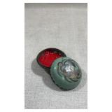 vintage Chinese cloisonnï¿½ vermilion paste
