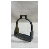19th-century Chinese bronze cloisonnï¿½ stirrup