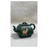Yixing-style Chinese teapot crafted from green
