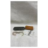 Vtg  CLIP-ON MAGNIFIER GLASSES, vintage 1/10 12k