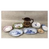 Decorative Pitcher and Dining Dishes