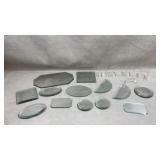 Large collection of glass mirror display stands