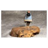 Artist Signed Ruth Thompson Wooden Quail Bird