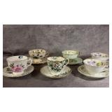 Vintage Teacups and Saucers, Royal Albert,