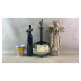 Decorative Items and Kitchen Utensil Lot