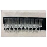 Champagne flutes and tasting glasses
