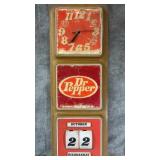 Vintage Dr Pepper Three-Tiered Advertising Wall