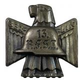 WWII German Third Reich '13. R.F.S.I.' badge