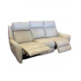 Leather Double Electric Reclining Sofa Couch