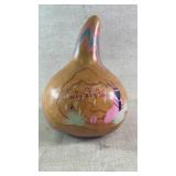 N.Ogan hand painted gourd art