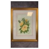 Fern Angeles Signed Framed Watercolor Painting o