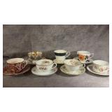 Vintage Teacups and Saucers, Royal Doulton,
