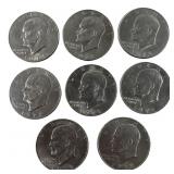 (8) 1970ï¿½s Eisenhower 'Ike' Dollars