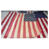 (3) Vintage American Flags