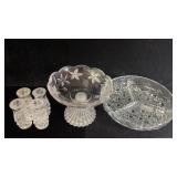 Gorham Crystal King Edward Salt & Pepper Shakers,