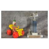 Vintage 1970s Marble Based Trophy, Vintage 1965