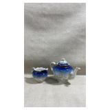 Antique LS&S Carlsbad Austria teapot and creamer