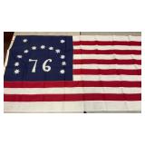 Bennington 76 flag features a prominent '76' and