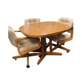 Vintage DOUGLAS FURNITURE  Oak Dinning Table w