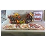 Assortment of thanksgiving decorations