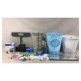 Variety of bathroom items